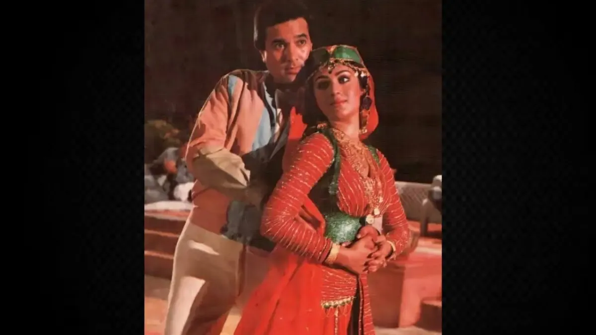 Meenakshi Seshadri with Rajesh Khanna