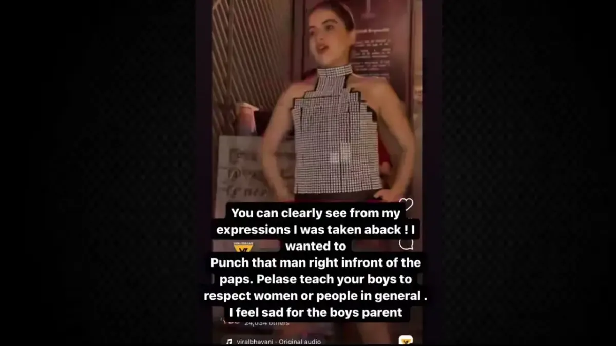 Uorfi Javed's post on Instagram story