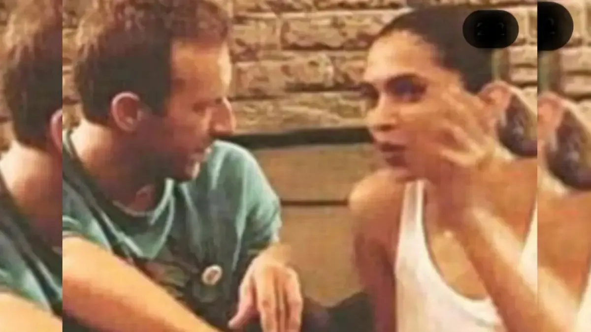 Chris Martin with Deepika Padukone at Mannat