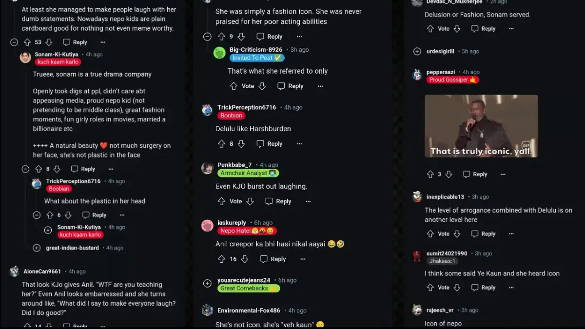 Comments on social media