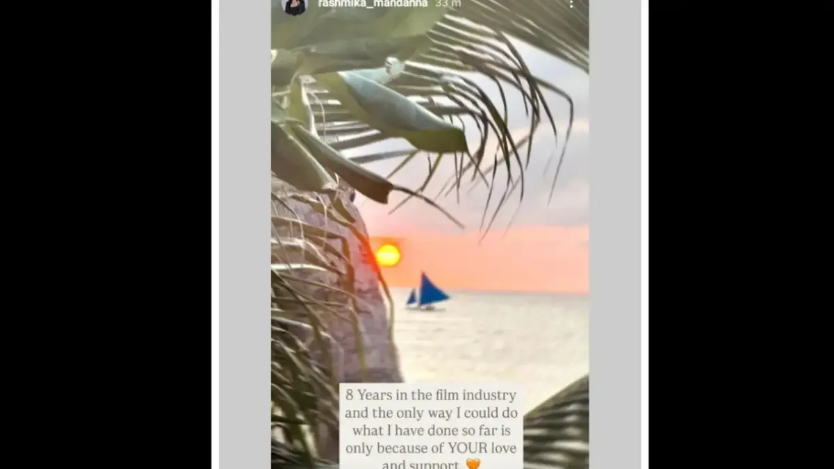 Rashmika's IG story