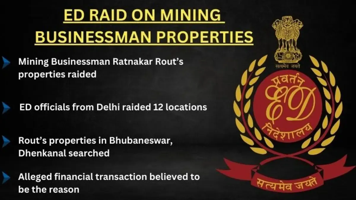 Mining Businessman Properties Raided by ED