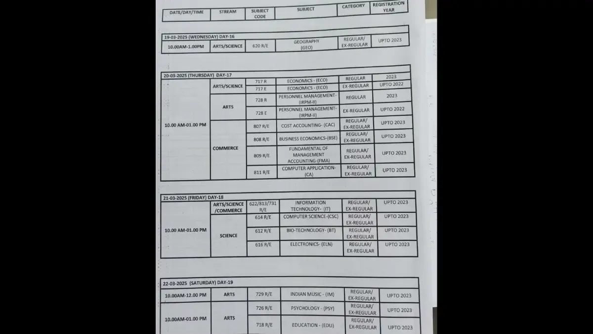 Time Table-PageNo6