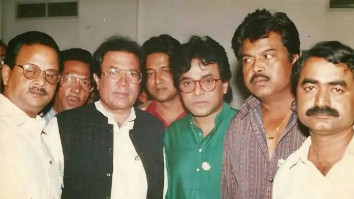 Uttam Mohanty with Rajesh Khanna