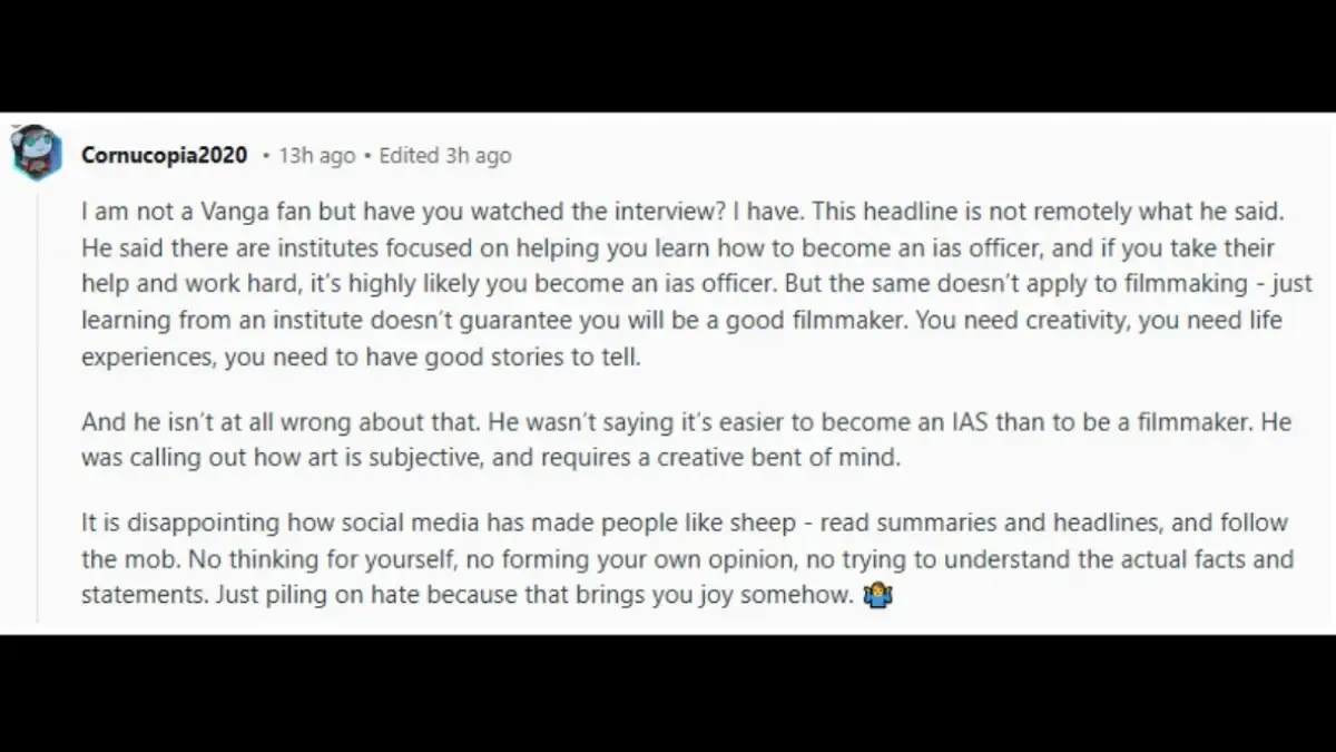 Comments on Vanga