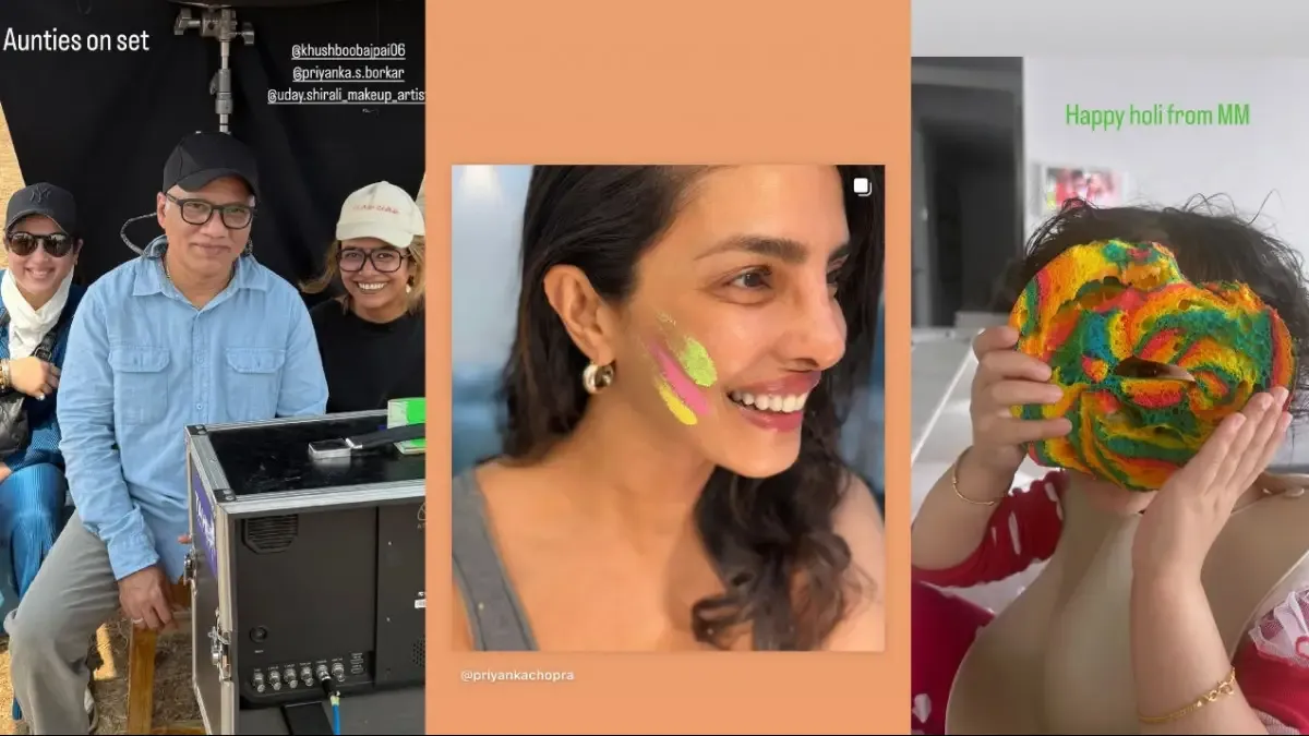 Priyanka Chopra Shares Pictures of Working Holi From SSMB29 Set