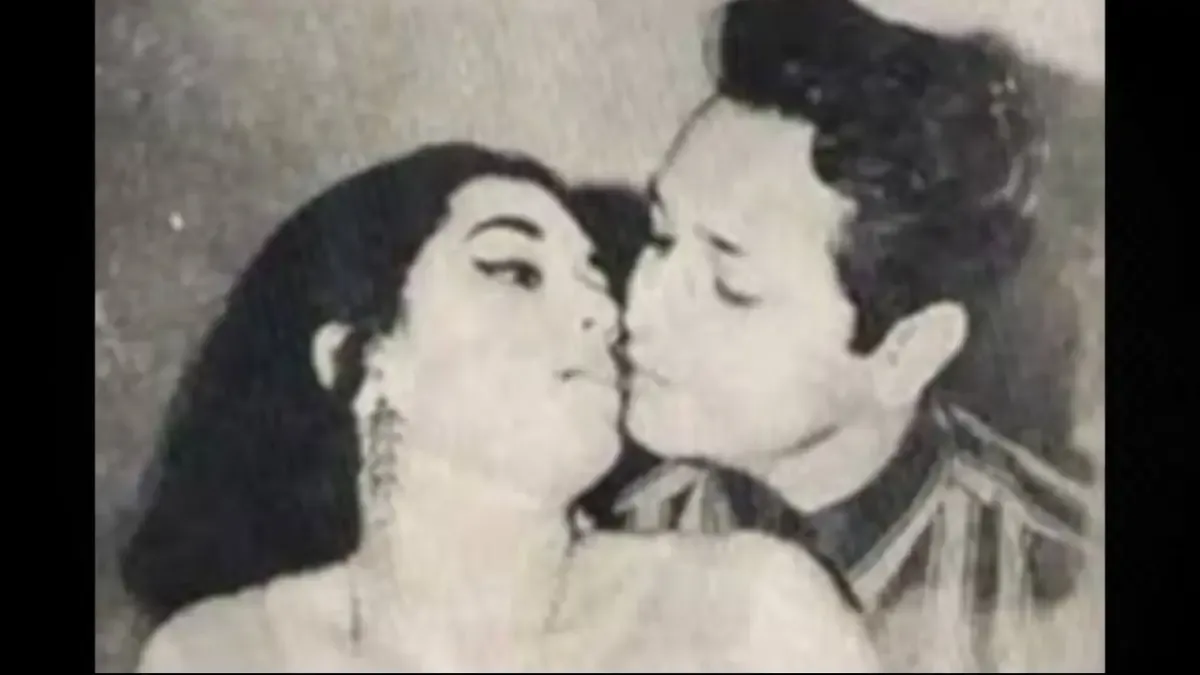 Rekha's Controversial Kiss With Biswajeet Chatterjee