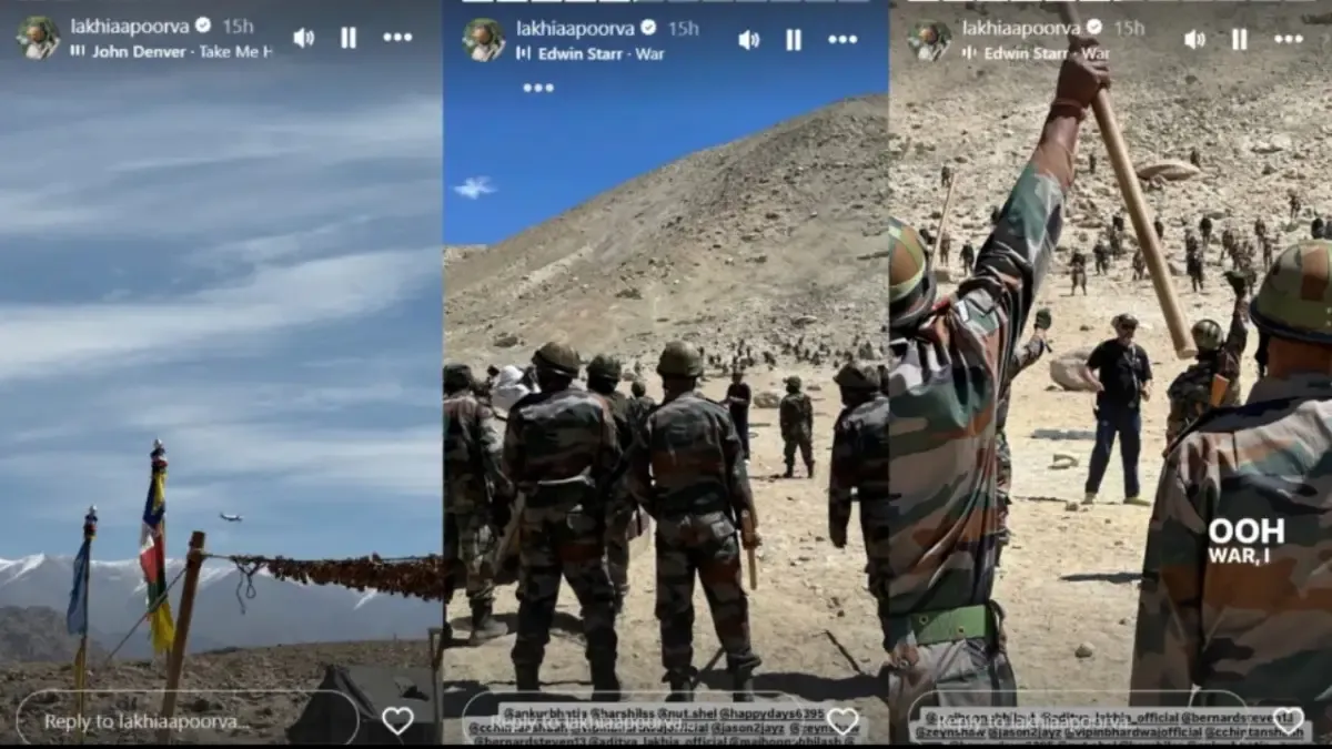 Glimpses from sets of Battle of Galwan
