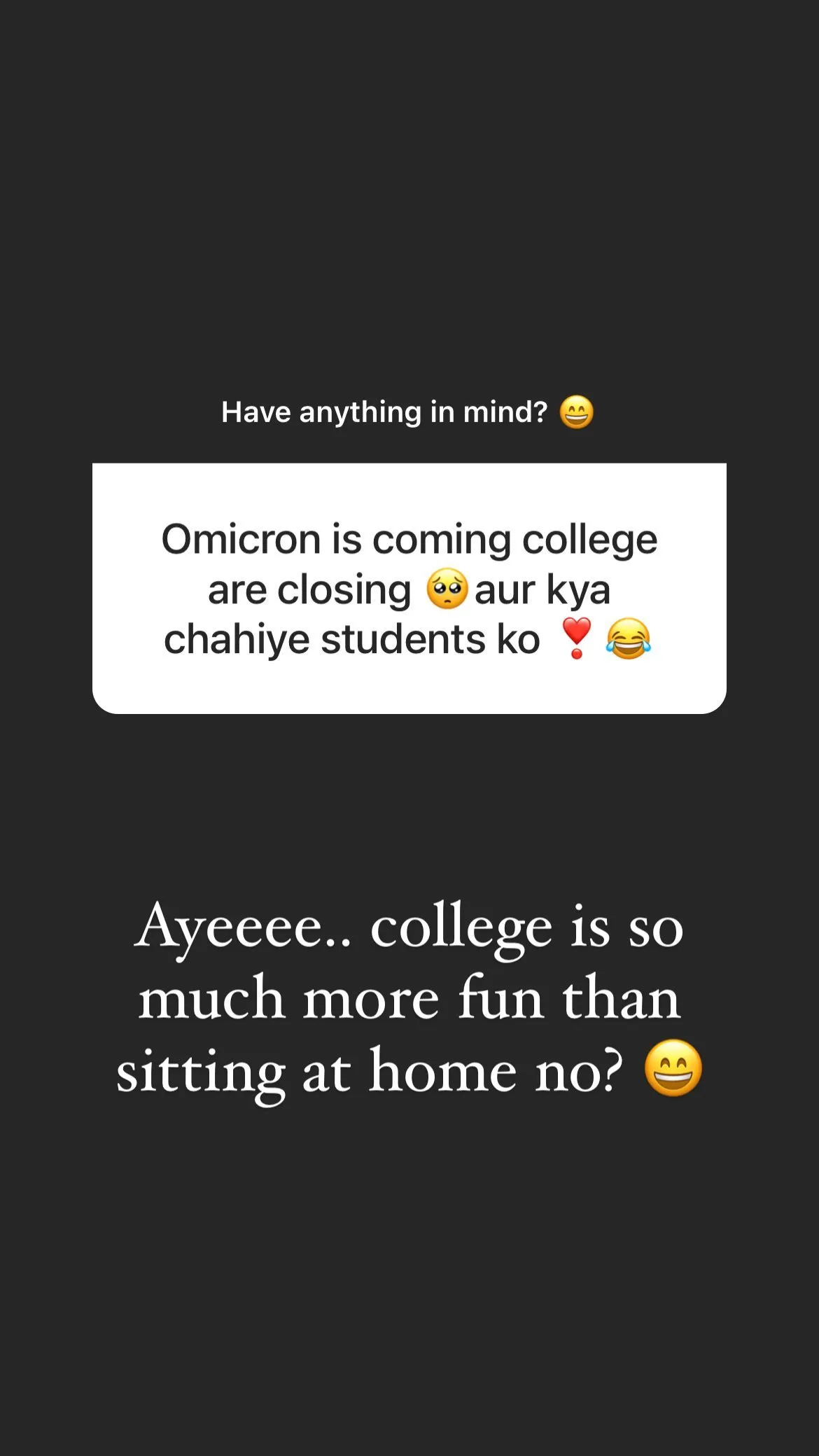 Rashmikas Insta Story