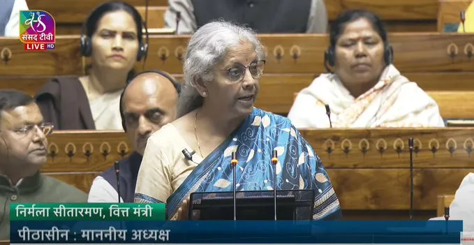 Union Finance Minister Nirmala Sitharaman  is presenting her her 6th budget speech