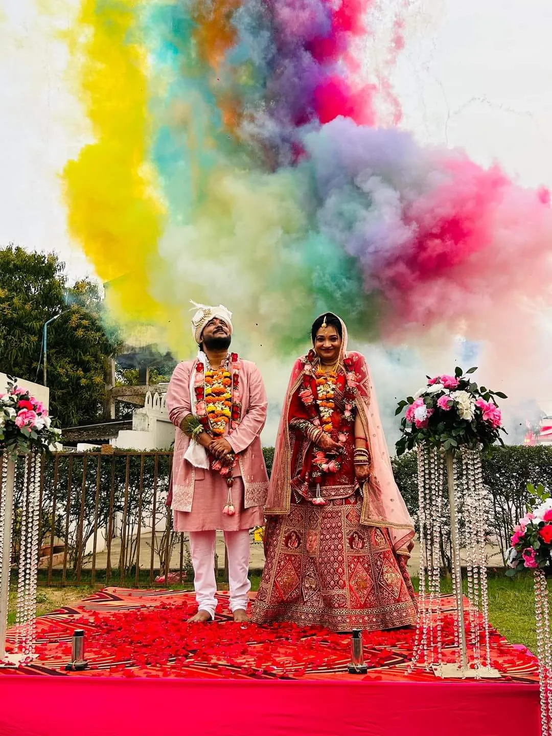 IAS Officer Amrit Ruturaj and OAS Officer Amruta Priyambada 