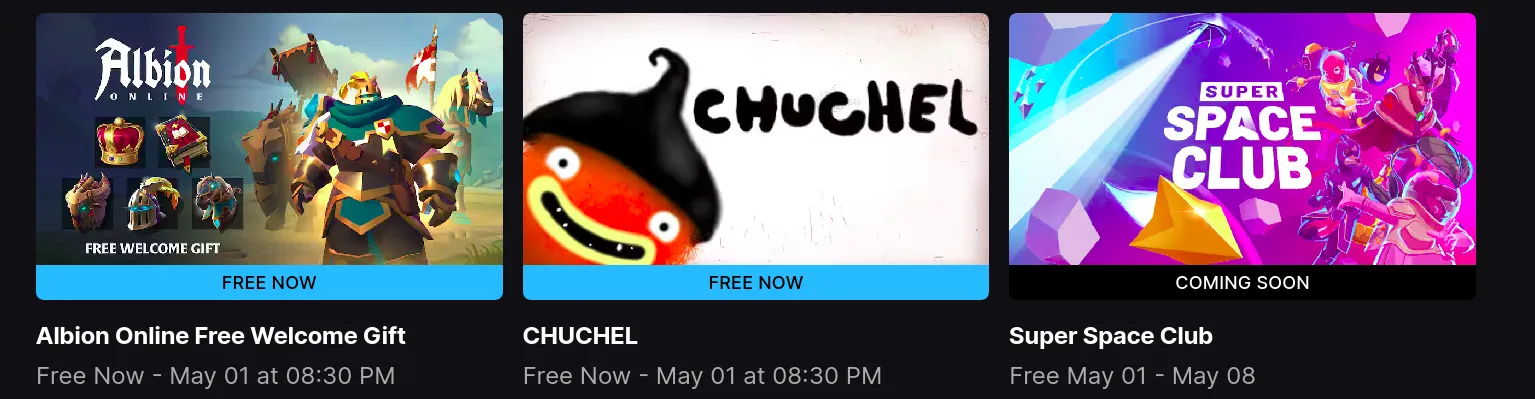 free epic games 