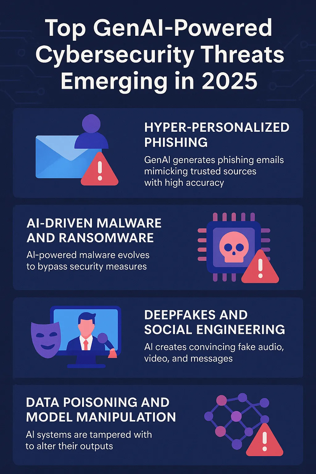  top GenAI-powered cybersecurity threats 