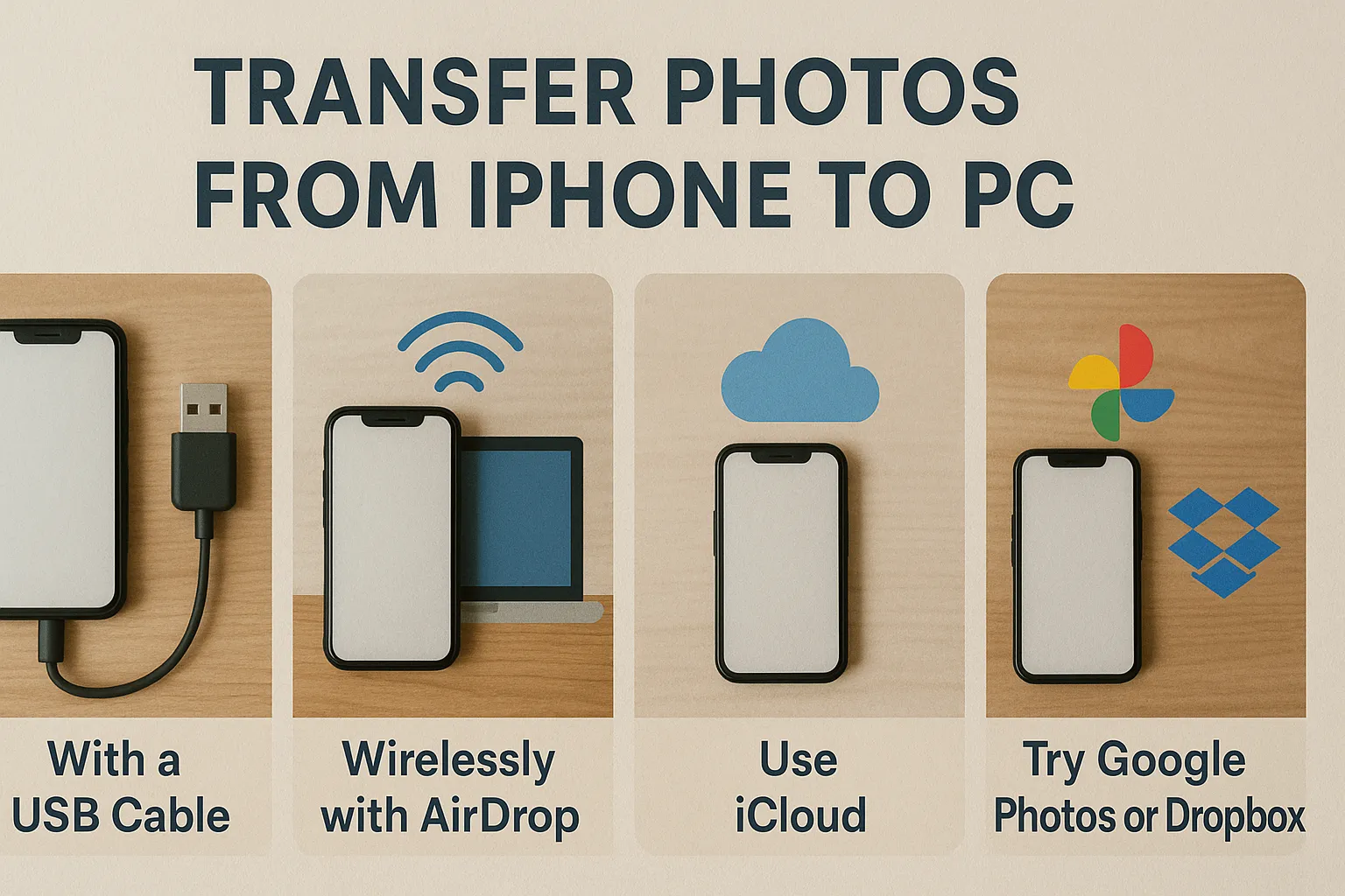 how transfer photos from iphone to pc