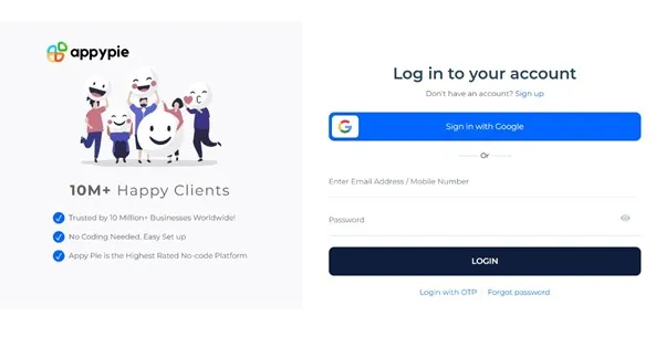 Creating an account