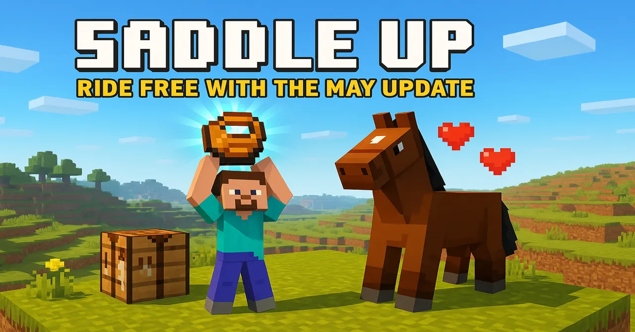 Craft and conquer Minecraft’s May update finally lets you build your own saddle