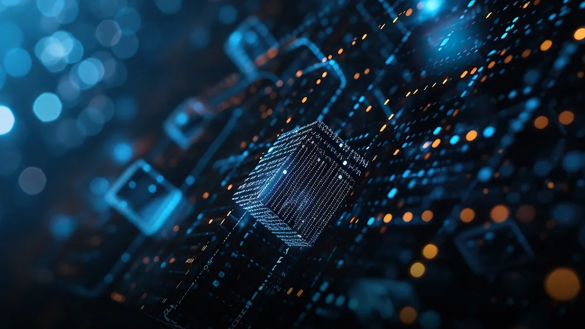 Abstract background with datacenter concept