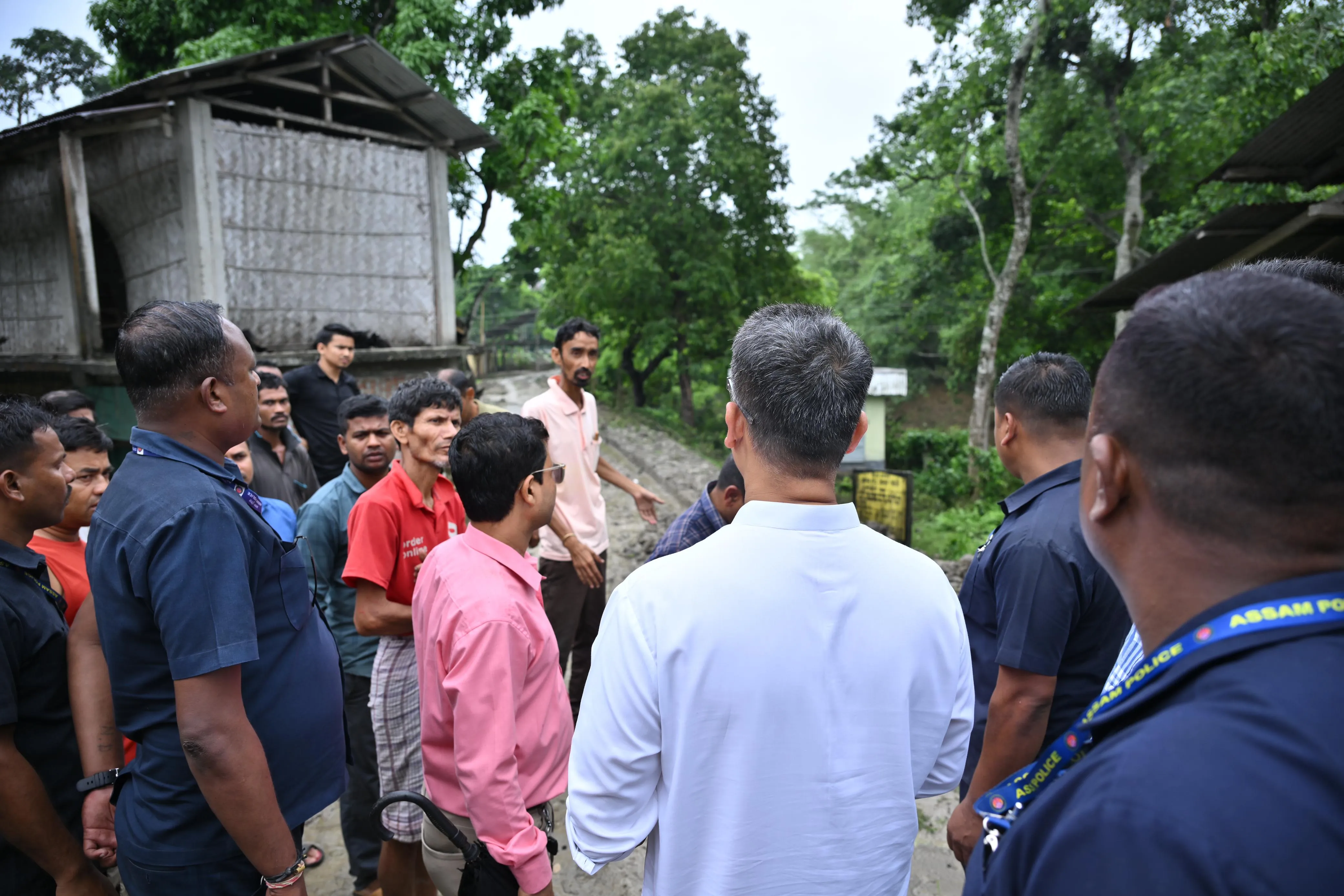 Pijush Inspects Embankment Projects in Darrang District