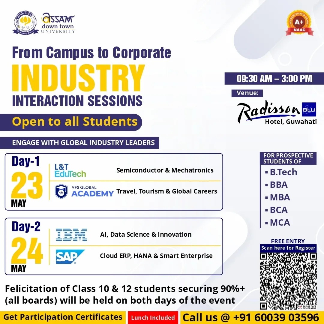 AdtU to Host 2-Day Global Industry Interaction Event in Guwahati