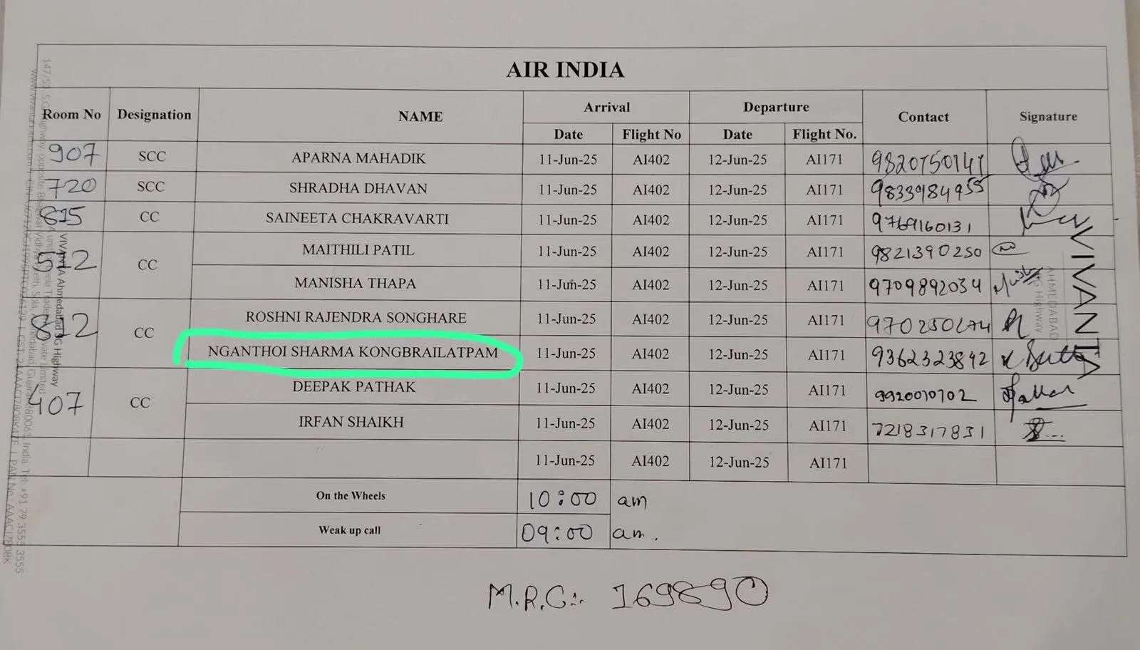 Mizoram Woman Amongst Cabin Crew