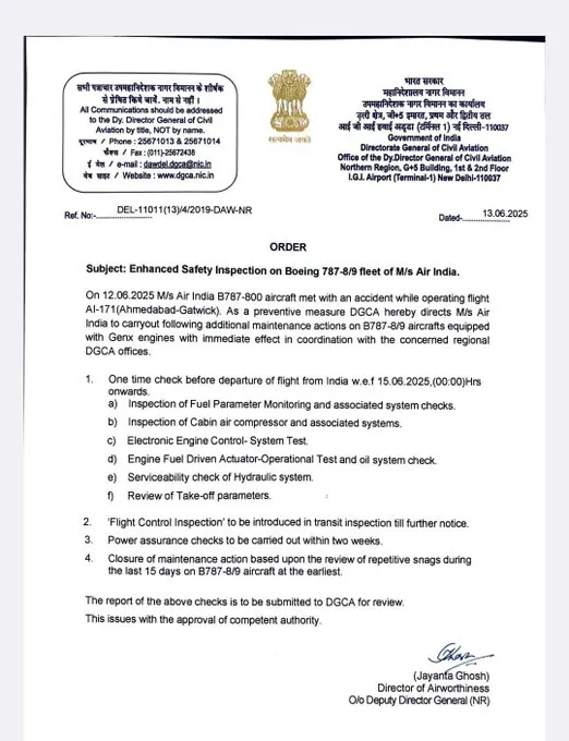 make news   ChatGPT said: DGCA Orders Enhanced Safety Checks