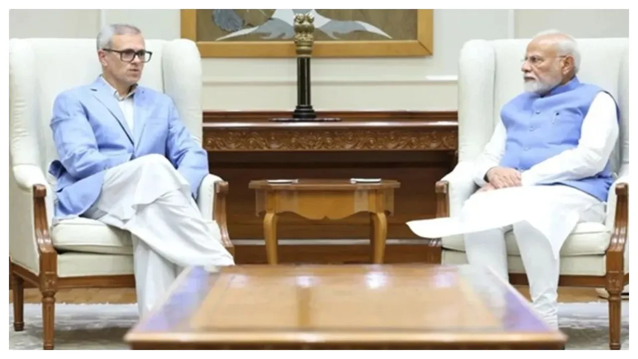 CM Omar Abdullah meets Prime Minister Modi.