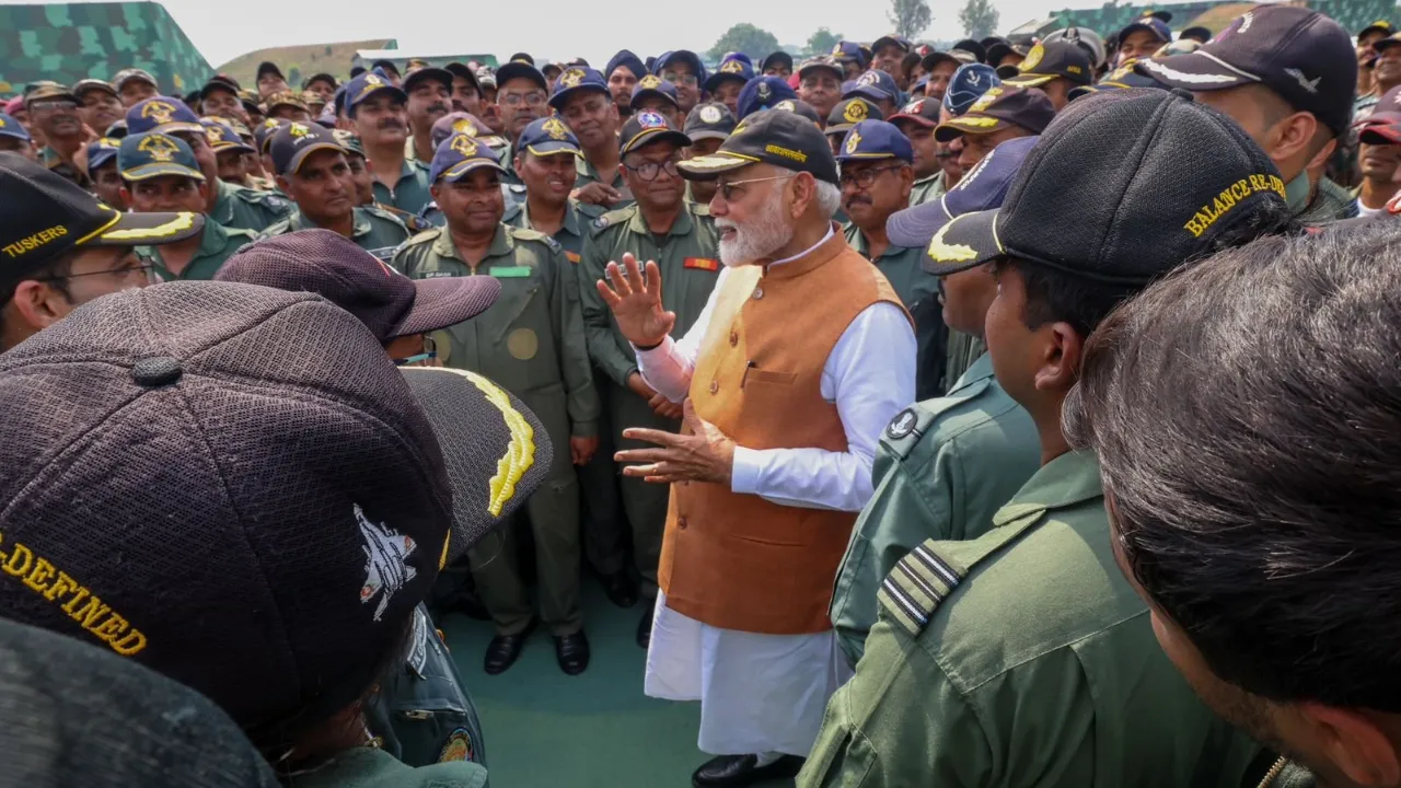 Pm Modi punjab Air base