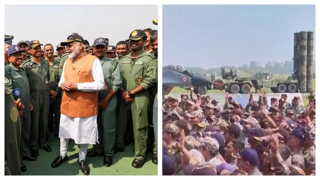 Modi in Adampur Airbase