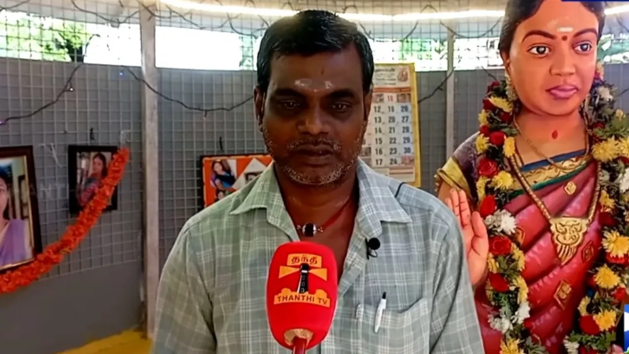 Huband Builds Temple for Wife in Tamil nadu 