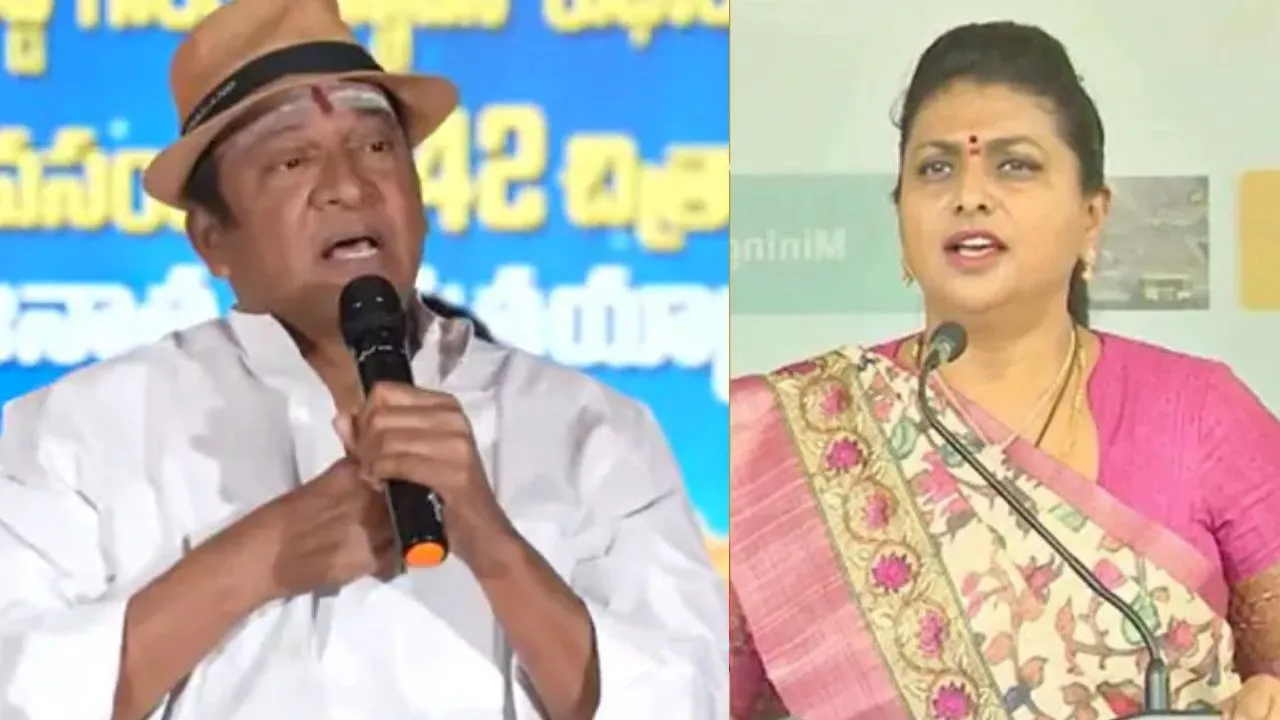 Rajendra Prasad sensational comments on senior actress roja