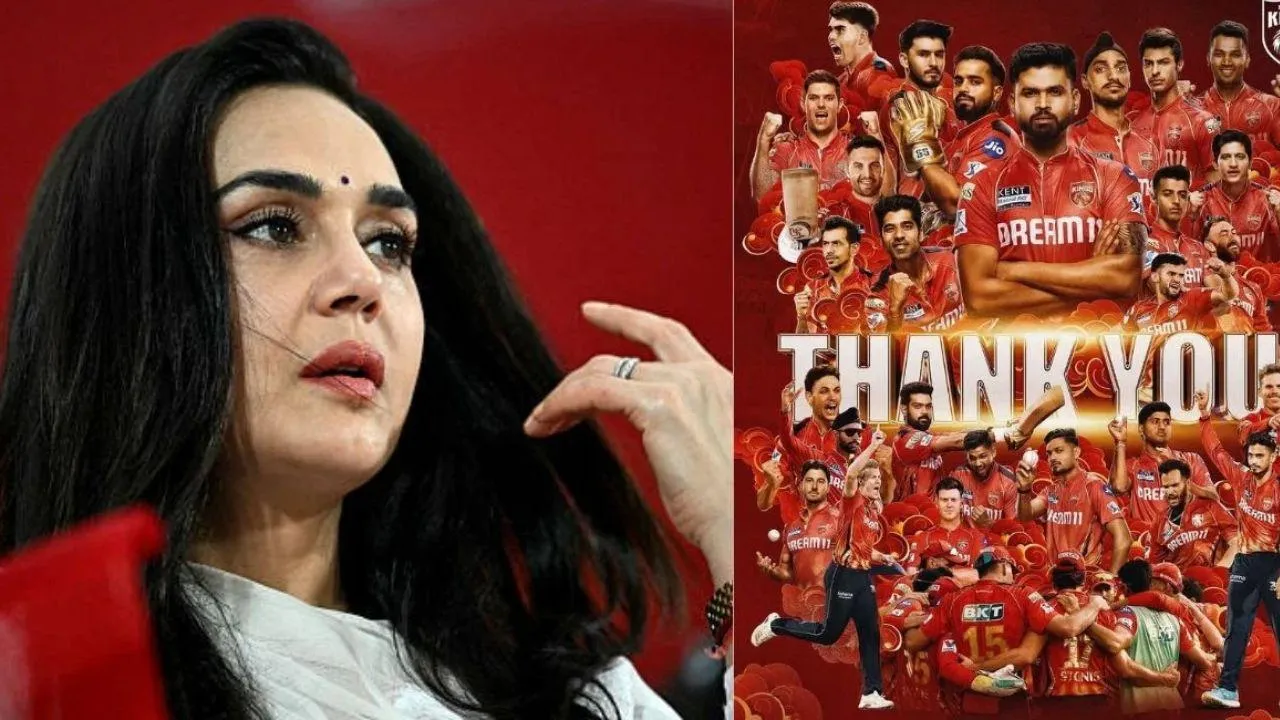 preity zinta emotional first post on pbks final runner up  