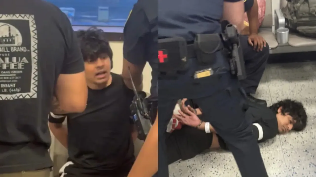 Indian Man Handcuffed, Pinned To Floor At US Airport