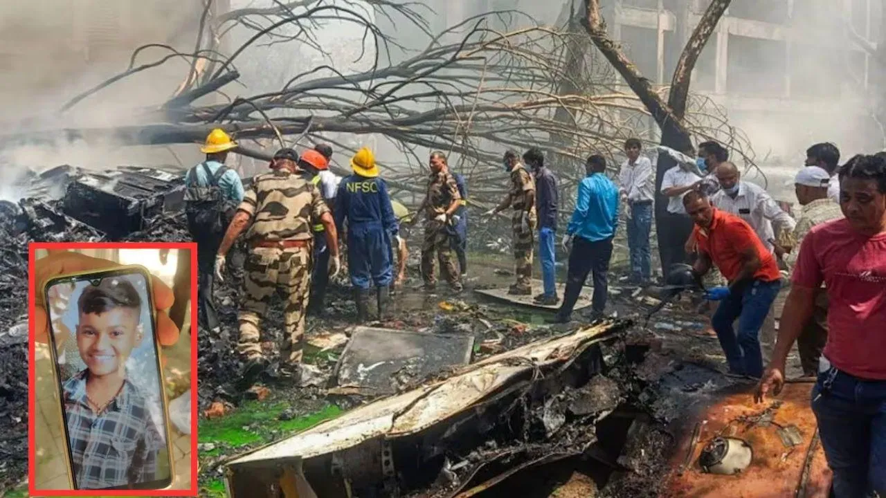 Ahmedabad Plane Accident 16 year old boy burnt death at tea stall mother in critical condition