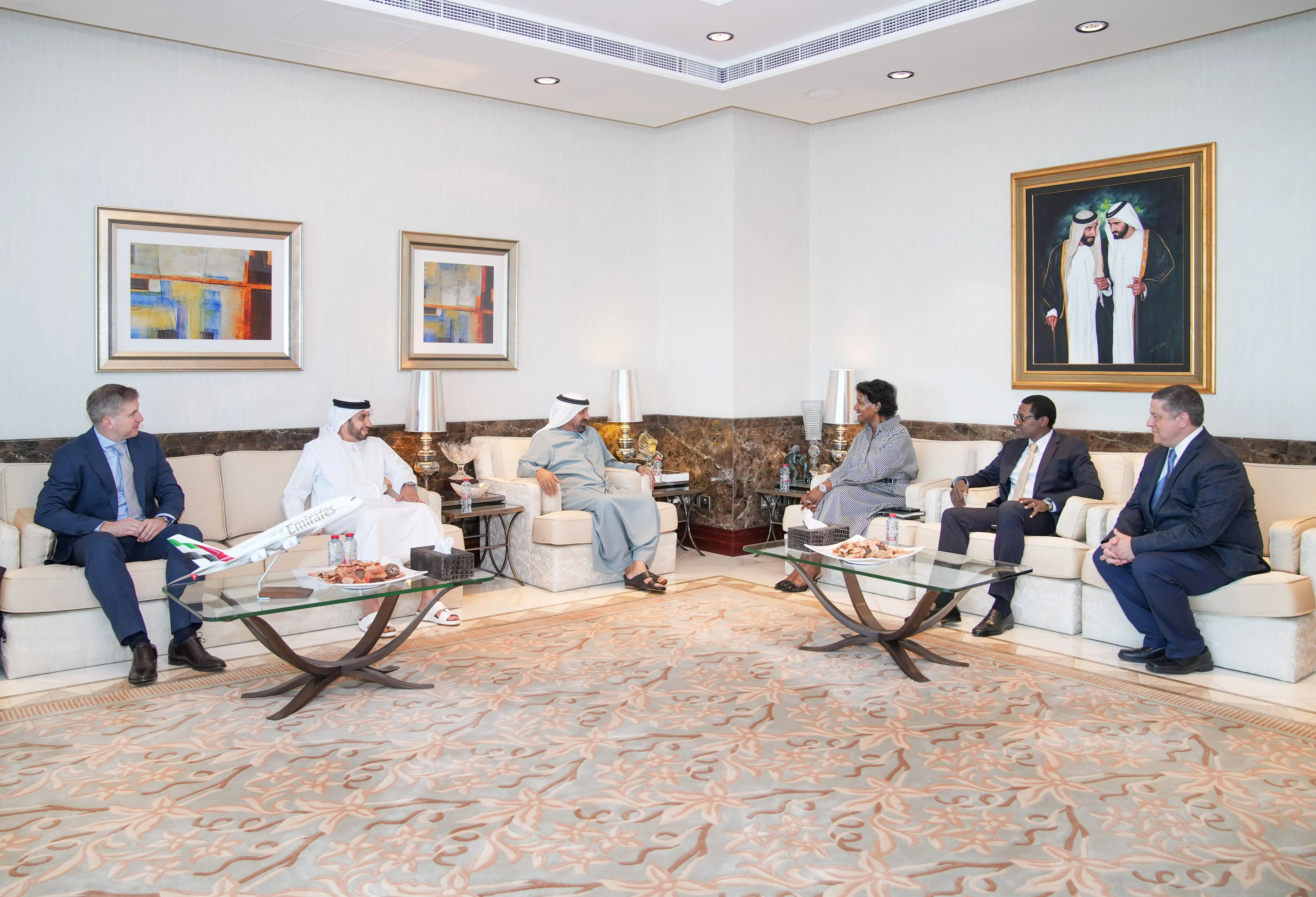 Emirates Chairman Meets PayPal Execs