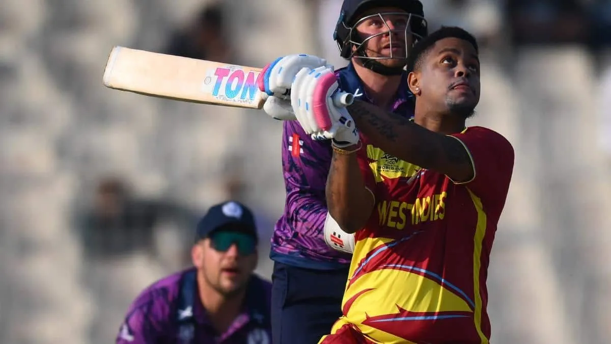 sco vs wi score icc t20 world cup 2026 west indies set 183 runs target scotland shimron hetmyer fastest fifty WI vs SCO: 11 छक्के 13 चौके, शिमरोन हेटमायर ने तूफानी अर्धशतक जड़ रचा इतिहास, वेस्टइंडीज ने बनाए 182 रन