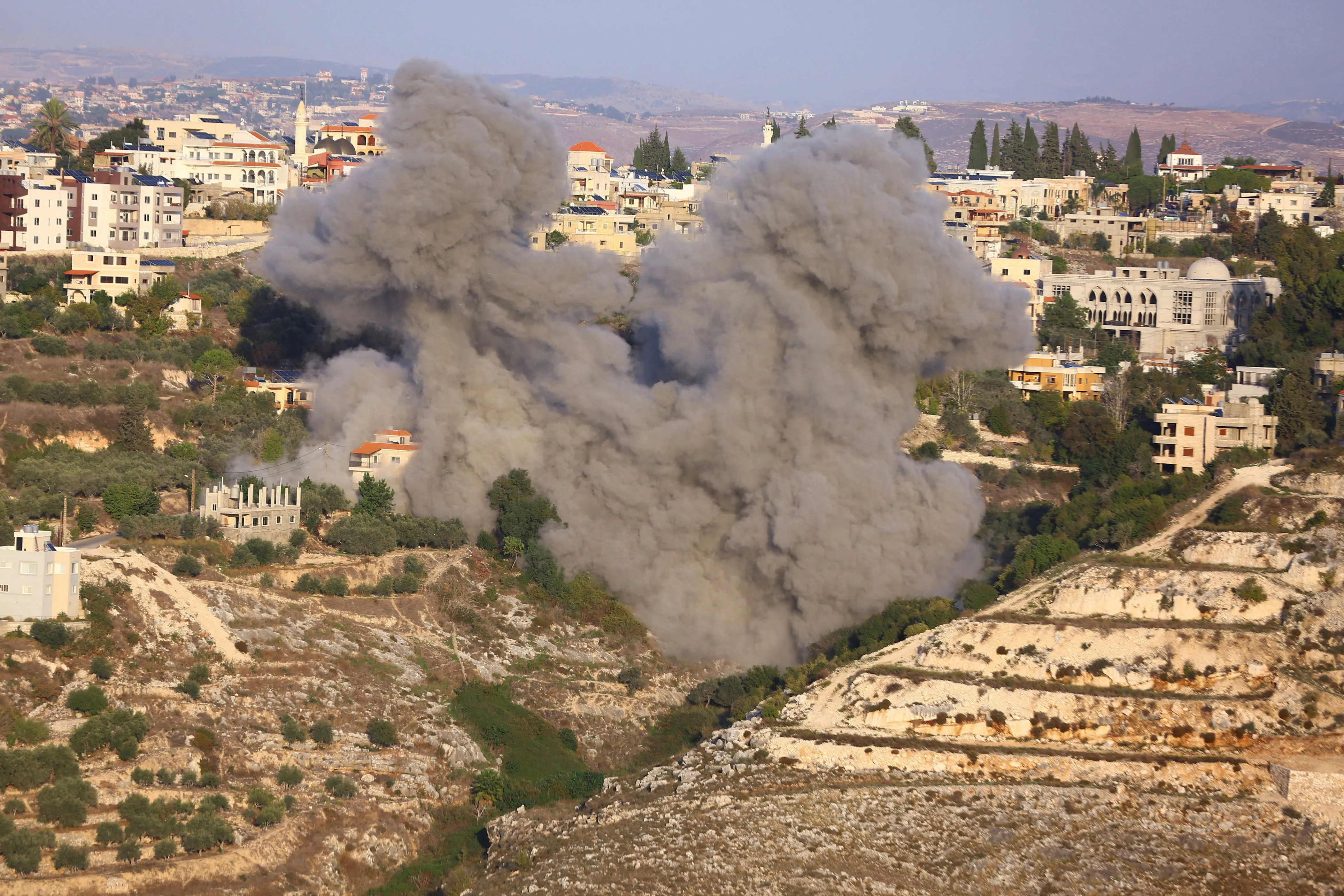 Smoke rises after Israeli strikes following Israeli military