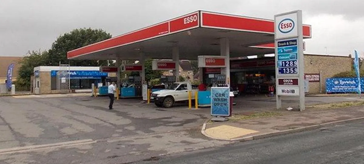 gas station in europe