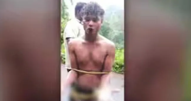 ആ​ദി​വാ​സി യു​വാ​വി​നെ കെ​ട്ടി​യി​ട്ട് മ​ര്‍​ദി​ച്ചു; ദൃ​ശ്യ​ങ്ങ​ൾ പു​റ​ത്ത്