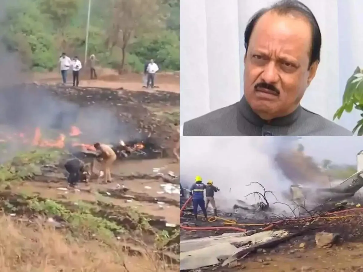 Ajit Pawar plane crash video: Watch the tragic videos from the crash site -  The Economic Times