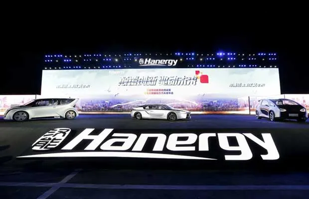 Hanergy has launched four solar powered vehicles