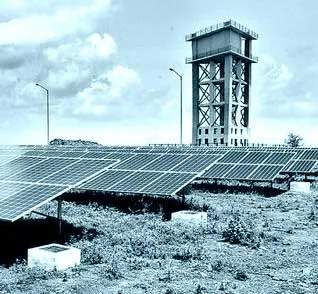 solar power plant within its campus