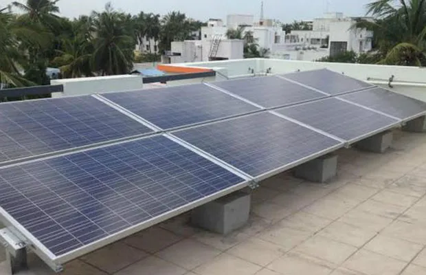 solar power installed