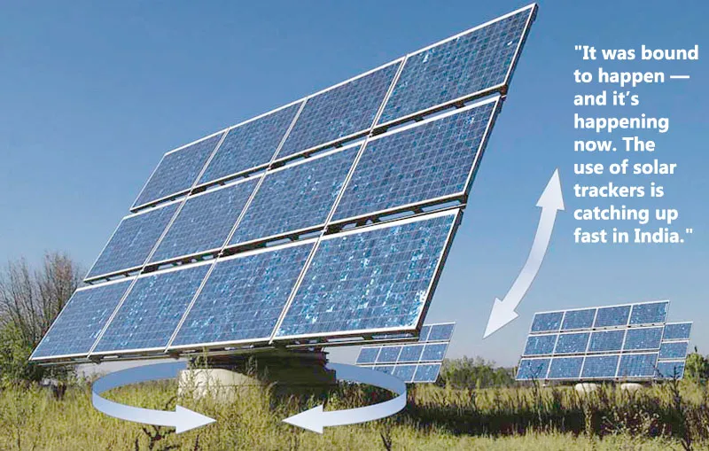 solar trackers is catching up fast in India