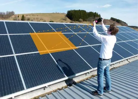 Thermography of Solar Panel