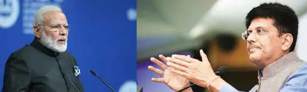 Narendra Modi and piyush goyal