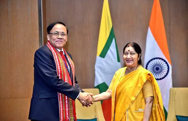Myanmar with Sushma Swaraj