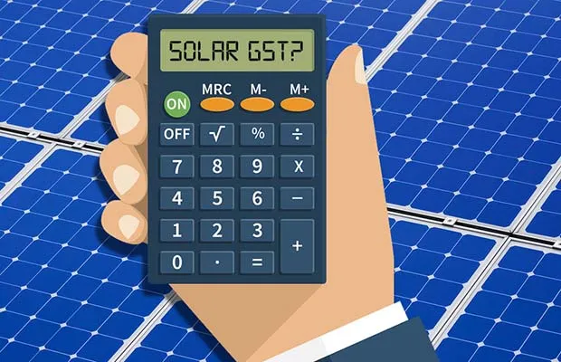solar gst rate