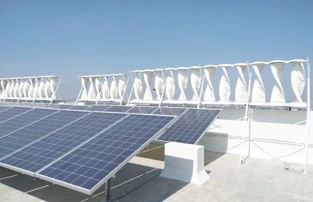 Solar-Wind Hybrid Power Plant
