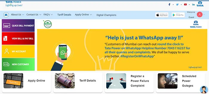 Tata Power site Portal
