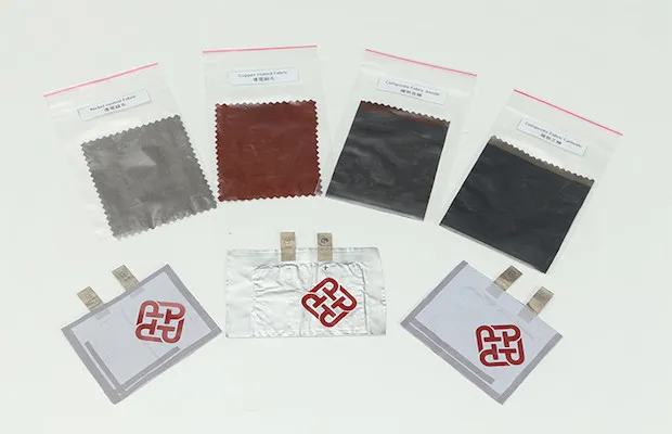 Flexible Lithium Textile Battery